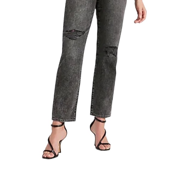 Express jeans black denim slim super high rise - Picture 1 of 14